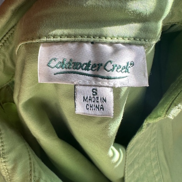 Coldwater Greek green jacket - Picture 6 of 7